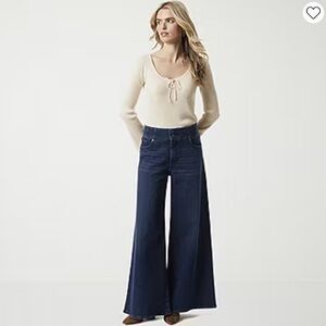 Jessica Simpson Wide-Leg Blue Jeans